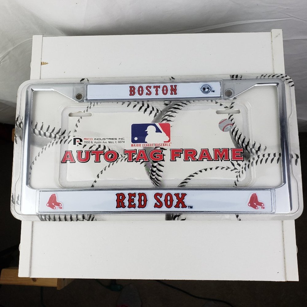 Rico Industries Boston Red Sox Auto Tag Frame NWT